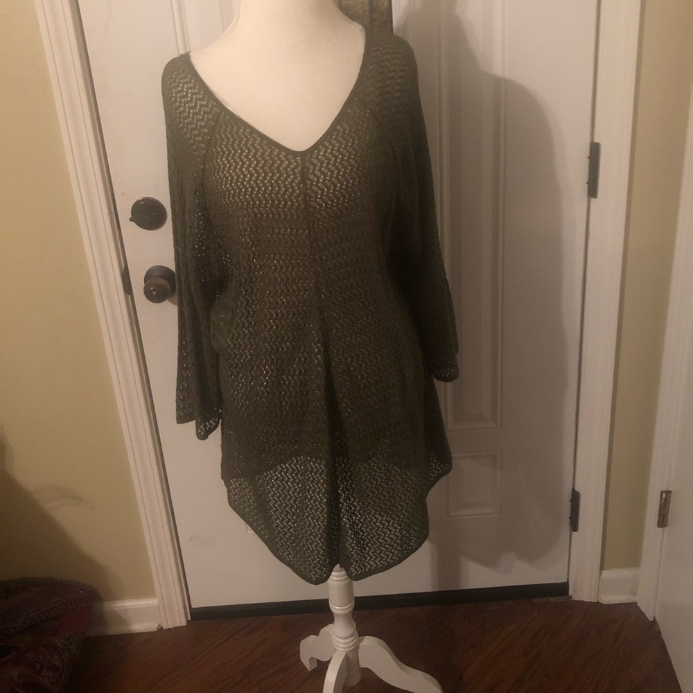 {Ashley Stewart} Net Sweater